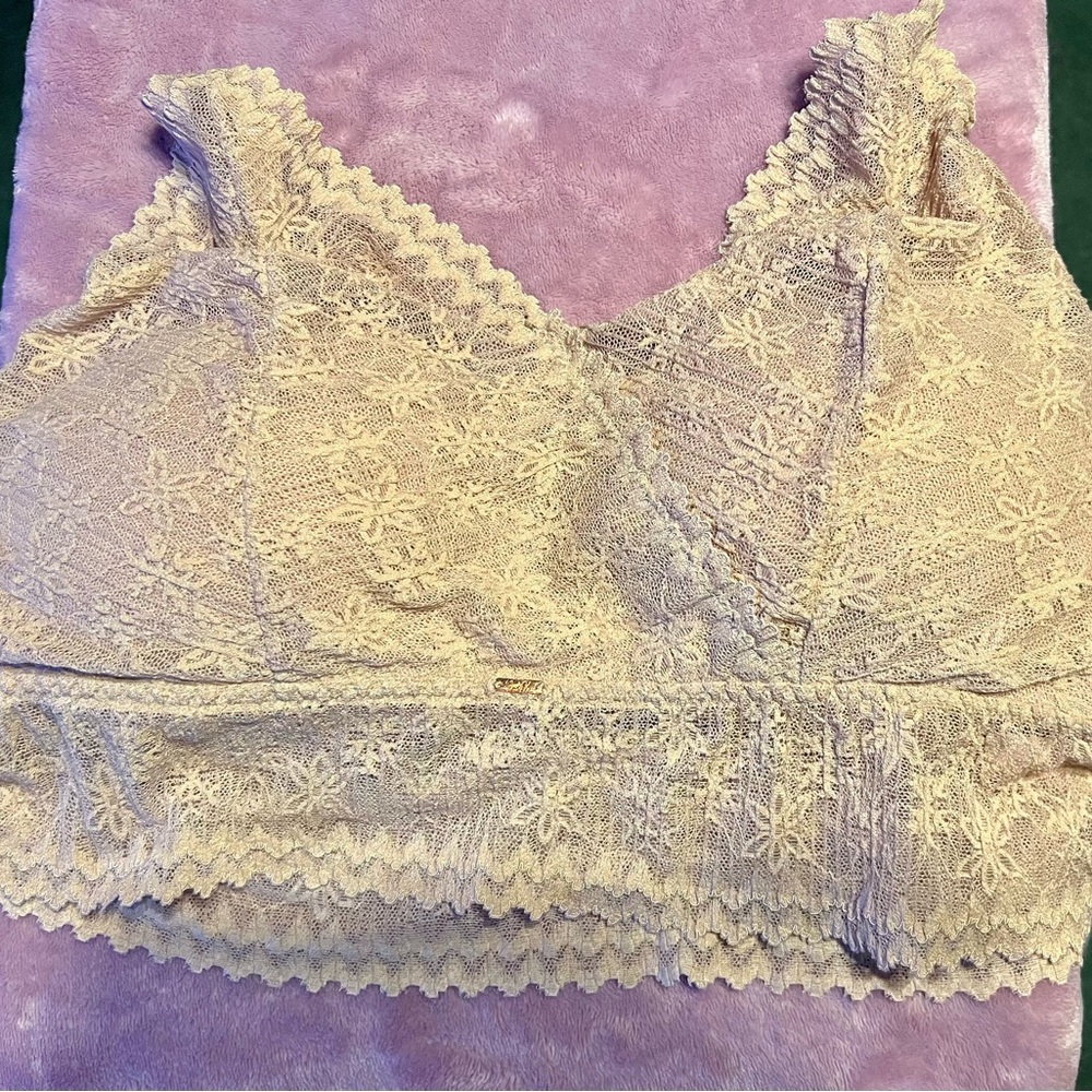JADY K SKYE BEIGE LACE BRALETTE SIZE 1X/2X